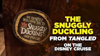 Snuggly Duckling Tangled Pub on the Disney Magic cruise ship [upl. by Tevis]