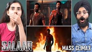 SALAAR MASS CLIMAX FIGHT SCENE REACTION  PRABHAS  PARBRAHM SINGH [upl. by Agathy925]