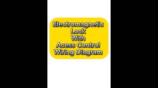 Electromagnetic Lock And Acess Control Wiring Diagram  Magnetic Lock With Sliding Door  Be Safe [upl. by Eupheemia]