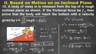 Based on Motion on an Inclined Plane  Problem 13 11thphysics ncertphysics iscphysics jee neet [upl. by Iasi]