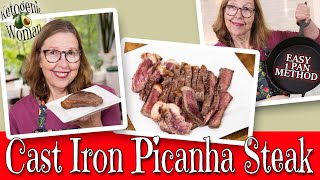 Cast Iron Picanha Steak Sirloin Cap  Better and Cheaper than Rib Eye Optional Dry Brine Method [upl. by Norahs]