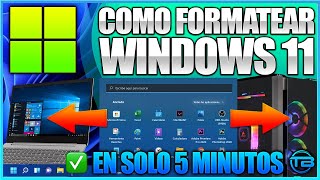 COMO FORMATEAR e INSTALAR WINDOWS 11 en PC o LAPTOP 🪟 Restablecer Sistema Operativo a Nuevo Fácil [upl. by Ponzo]