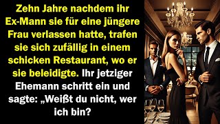 Zehn Jahre nach der Trennung beleidigt ihr Ex sie im Restaurant – bis ihr neuer Mann einschreitet [upl. by Watson250]