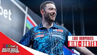 NINE DARTER Luke Humphries v Rob Cross  2024 Baltic Sea Darts Open [upl. by Hanyaz]