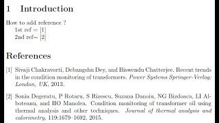 How to add referencesbibliography in Overleaf Latex Document [upl. by Ardyce]