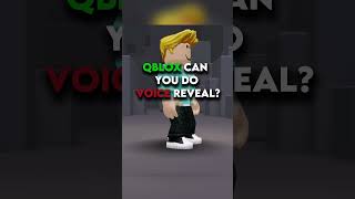 Voice Reveal Not my real voice roblox shorts [upl. by Larimore]