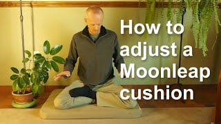 How to sit on and adjust a Moonleap meditation cushion [upl. by Elgna13]