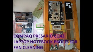 HP Compaq CQ42 Disassembly and Cooling Fan Cleaning [upl. by Montano]