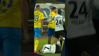 Angeschnipst 👌 fußball fussball pokal lokleipzig rotekarte referee viralvideos viral clip [upl. by Joon]