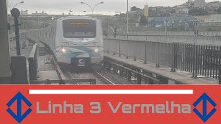 Linha 3 Vermelha  Trecho entre Pedro II a Corinthians Itaquera  METRO SP [upl. by Nodnarb]