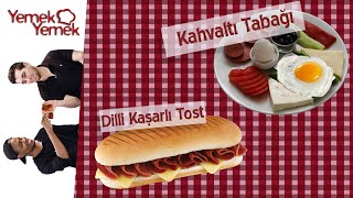 Yabancılar Türk Yemeklerini Denerse Türk Kahvaltısı Dilli Kaşarlı Tost [upl. by Aindrea]