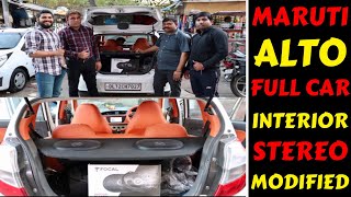 MARUTI ALTO MODIFIED  INTERIOR  STEREO  CENTRAL LOCKING  Rahul Singh [upl. by Ennyl]