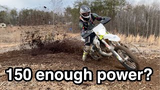 Does the Husqvarna TE150i  KTM 150 XCW have enough power  Long term review part 0 [upl. by Anilat521]