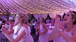 Surprise Choreographed Bride and Bridesmaids Dance [upl. by Simetra]