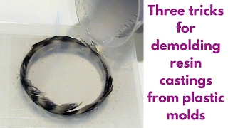 Three tricks to demolding resin from a plastic mold [upl. by Lednyc]