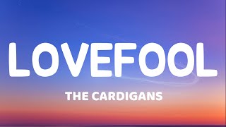 The Cardigans  Lovefool Lyrics [upl. by Erastatus]