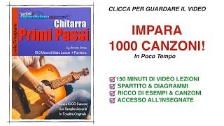 Chitarra Primi Passi  Corso Di Chitarra Per Principianti  1000 Canzoni In Pochi Giorni [upl. by Analra]