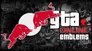 GTA V  RED BULL  Custom Crew Emblem Tutorial  Grand Theft Auto 5  Screetch2009 [upl. by Kcinemod937]