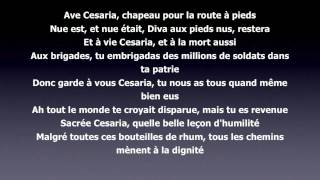 Stromae  Ave cesaria Lyrics [upl. by Gierk]