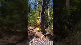 Track Buncher For The Win cuttingedgelogging johndeere operator timelapse bluecollar [upl. by Medina]