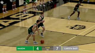 Mason vs Lakota East Boys Varsity Basketball  December 8 2020 [upl. by Ayram]