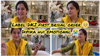 Dipika hui emotional 😭😭kisne kiya 1 lakh ka bridal suit order dipika ki duniya shoaib Ibrahim [upl. by Weiser]