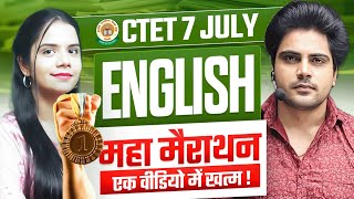 CTET 7 JULY 2024 ENGLISH MARATHON by Sachin Academy live 11am [upl. by Richella944]