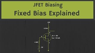 JFET Biasing Fixed Bias Configuration Explained with Solved Examples [upl. by Namas417]