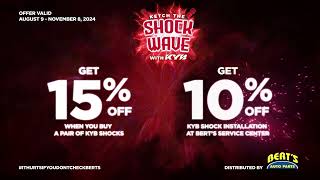 Berts Auto Parts  Kyb Shock Wave Promotion [upl. by Loresz]