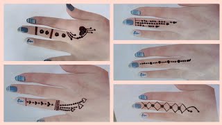 tutorial Henna simple henna simple untuk pemula henna jari [upl. by Osrick391]