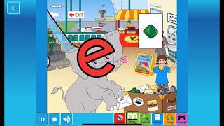 Letterland Alphabet Phonics Sounds Songs Shapes and Writing  Letter E  Eddie Elephant [upl. by Waki]