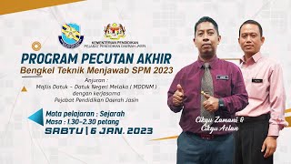 TEKNIK MENJAWAB SPM SEJARAH [upl. by Llemor]