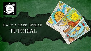 Beginner’s Tarot Spread  Easy 3 Cards [upl. by Fawcette204]