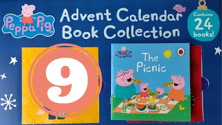 Reading Peppa Pig Advent Calendar 2022 Book COllection  9 The Picnic  Story Time [upl. by Brita17]