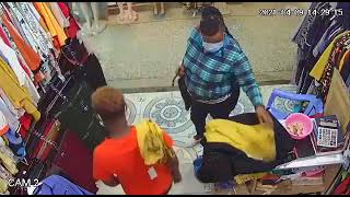 Theft caught on CCTV camera in Nairobi Kenya [upl. by Orvil]