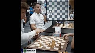 Kid tries to draw Magnus fypyoutube fypviral chessgame chess shortvideos viralvideos [upl. by Ilyah]