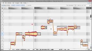 MELODYNE OPERATION メロダインボーカルチューニング作業の試演 [upl. by Anelam]