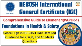 Nebosh IGC Element 1 [upl. by Saphra]