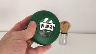 Recensione sapone da barba Proraso verde [upl. by Yelac]