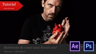 Tuto  Battement de coeur avec BandeSon After Effects [upl. by Sowell]