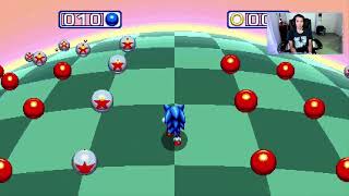 Sonic Mania Get Blue Spheres Life Green Perfect Run [upl. by Sillyrama905]