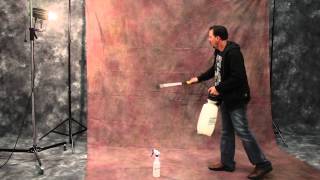 Quickly removing wrinkles from your Muslin Backdrops  Studio Photography Tutorial Silverlake Photo [upl. by Shuler22]