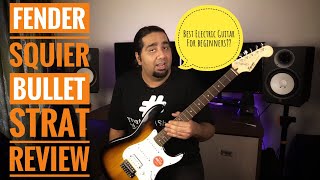 Fender Squier Bullet Electric Guitar Review  Best Electric Guitar For Beginners [upl. by Hajidak]