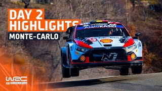 Day 2 Highlights  WRC Rallye MonteCarlo 2024 [upl. by Bibi]