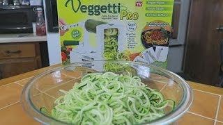 Veggetti Pro Tutorial  Zucchini Noodles In A Creamy Tomato Sauce Recipe  Episode 203 [upl. by Llewon]