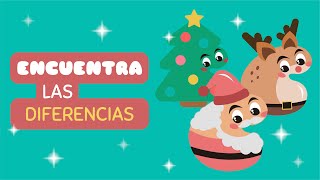 ¡No te pierdas la diversión navideña ¡Encuentra las diferencias ahora Atención visual para niños [upl. by La]