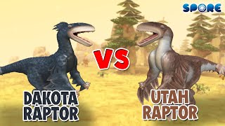 Dakotaraptor vs Utahraptor  Dino Faceoff S4E4  SPORE [upl. by Alyn]