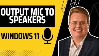 Output Microphone to Speakers on Windows 11 How To Do Karaoke On The Computer [upl. by Eidson]