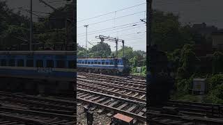 Parallel Depart Santiniketan Express and Wag7 at Howrah Station [upl. by Solraced]