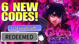 UPDATE 9 ALL WORKING CODES FOR GRAND PIECE ONLINE 2023  GPO CODES FOR REROLLS [upl. by Silda]